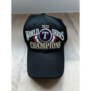 New Era Texas Rangers 2023 World Series Champions Adjustable Black/Gold Cap